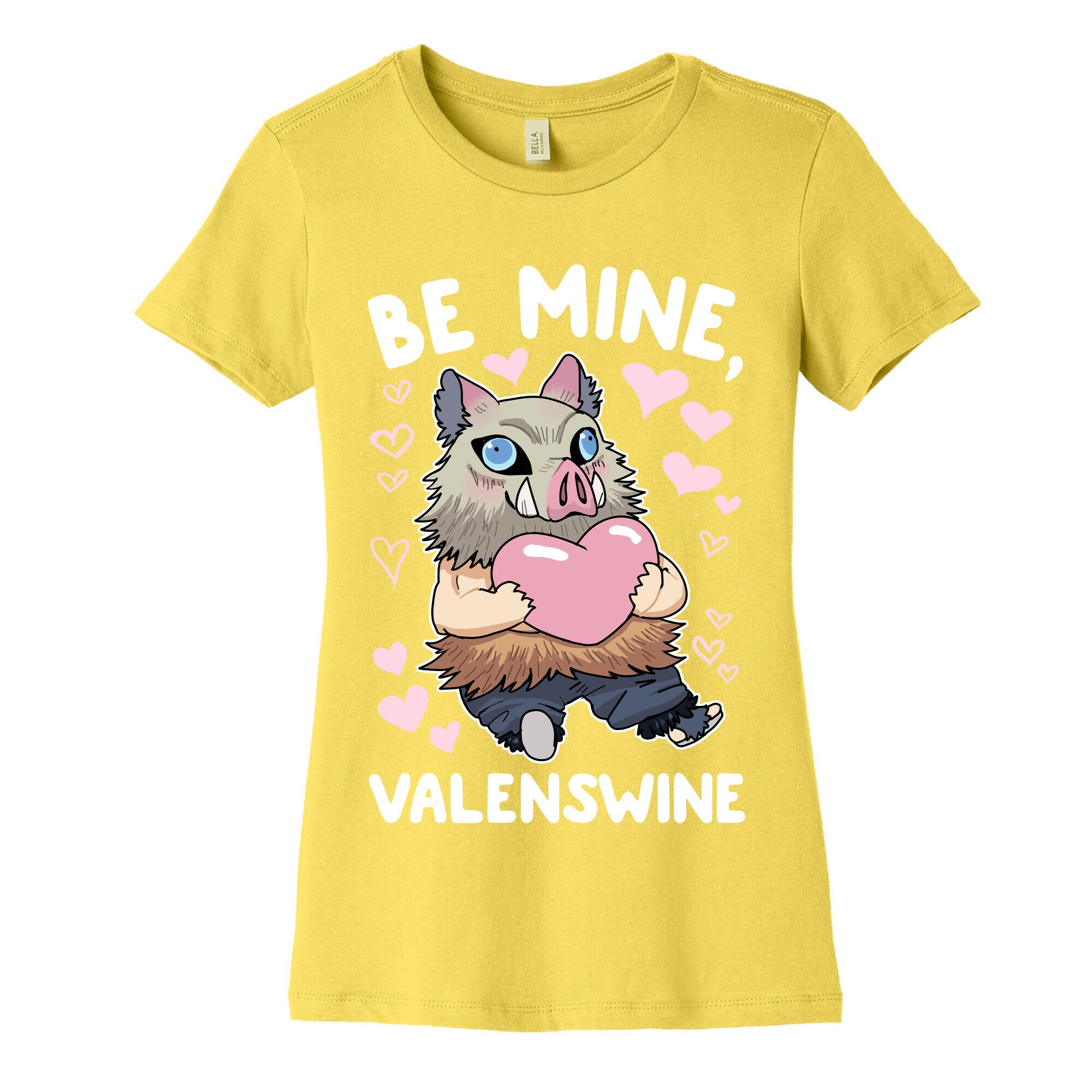Be Mine, Valenswine Women's Cotton Tee